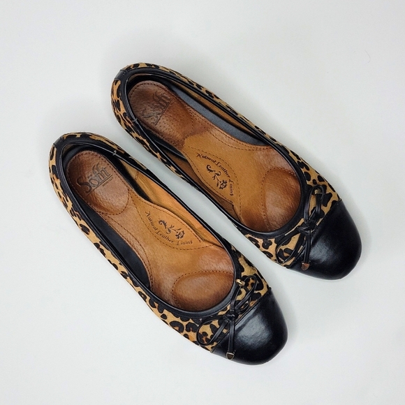 leopard print flats with arch support